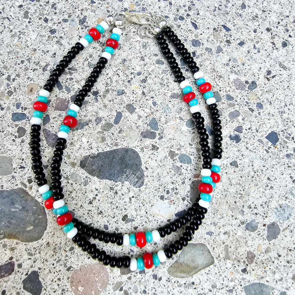 Native-Inspired Glass Beaded Bracelets
