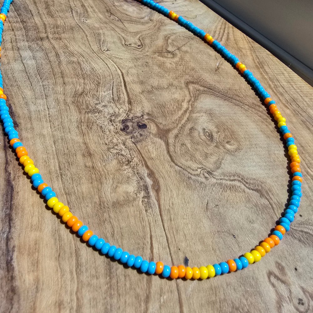 Handmade Southwest Sunrise Beaded Necklace at Crafty Native