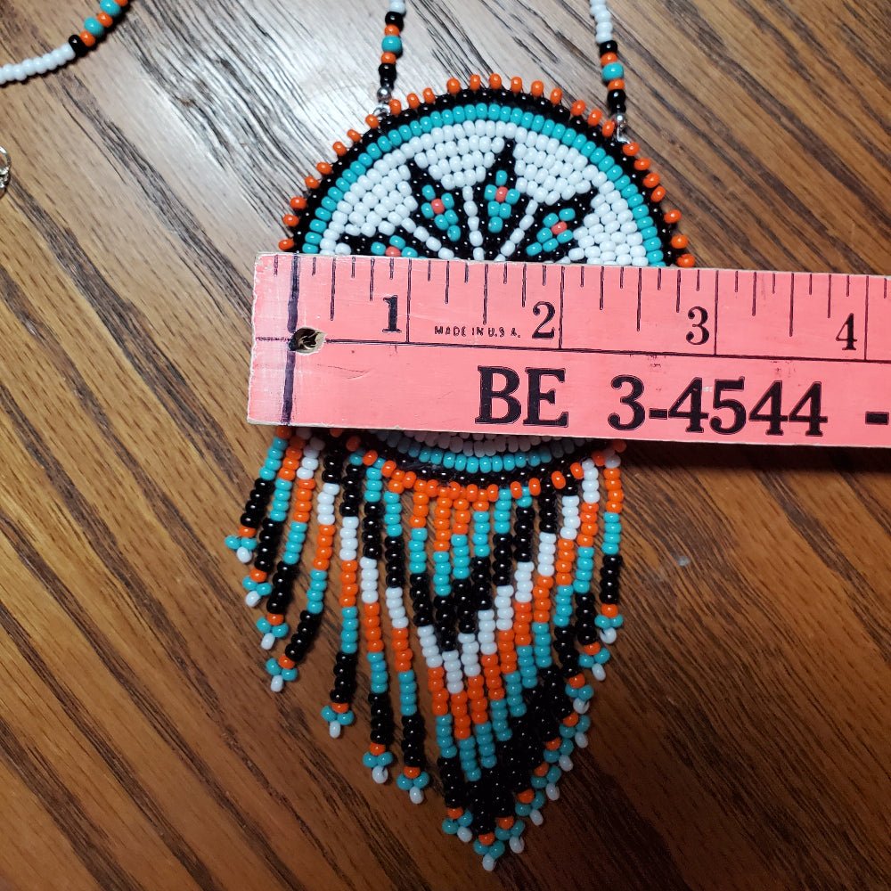 One-of-a-Kind Beaded Star Medallion Necklace