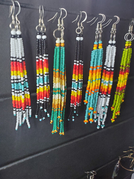 Native Long Tassel Earrings