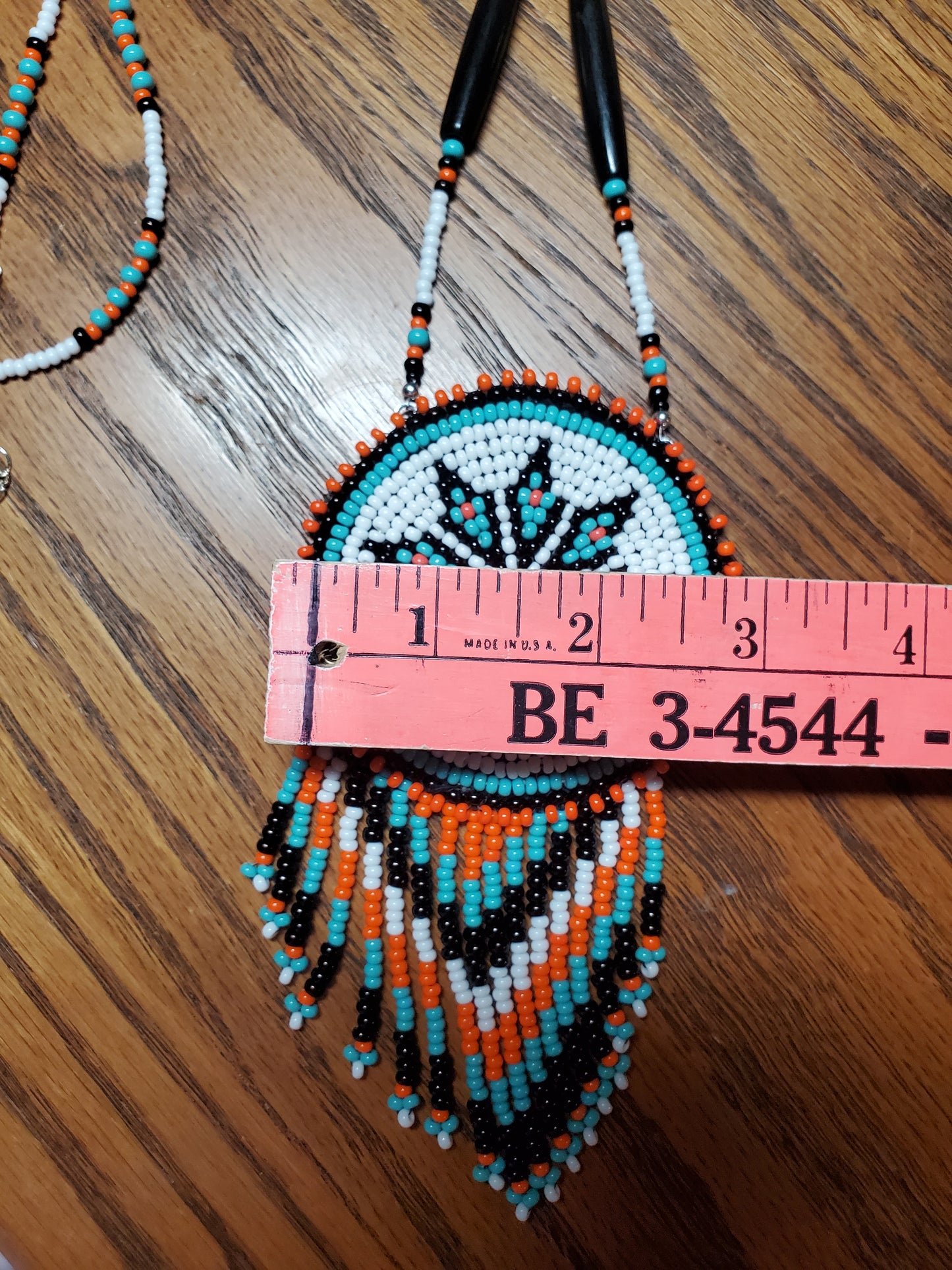 Native Star Beaded Fringe Medallion