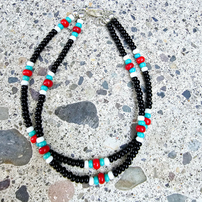 Native-Inspired Glass Beaded Bracelets
