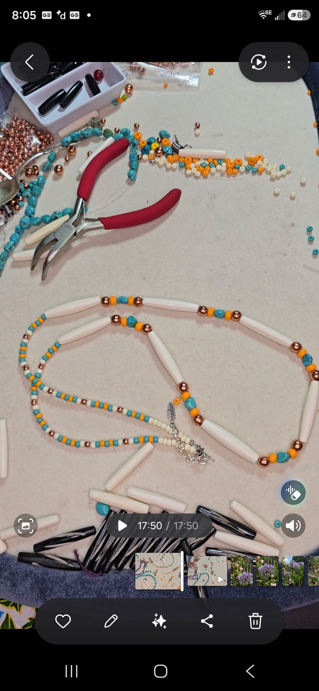 Buffalo Bone Hair Pipe Necklace – Turquoise & Copper | Native American Inspired | 28" Adjustable