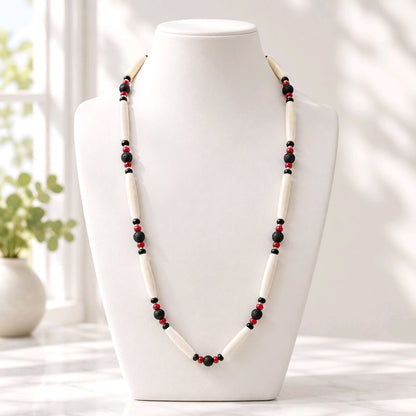 Pow Wow Buffalo bone hair pipe bead necklaces