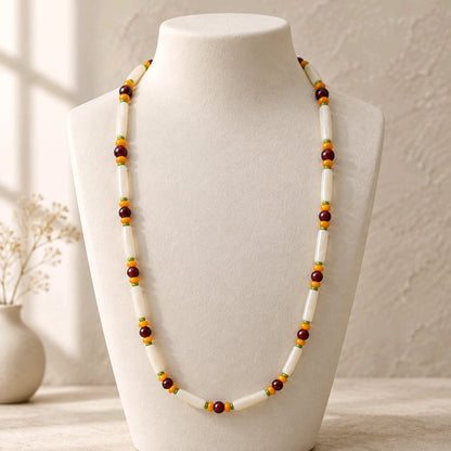 Pow Wow Buffalo bone hair pipe bead necklaces