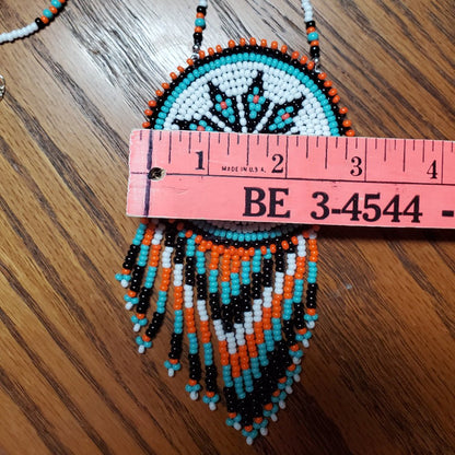 One-of-a-Kind Beaded Star Medallion Necklace