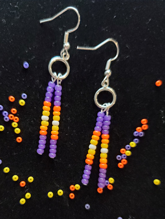 Native Fire Stick Earrings